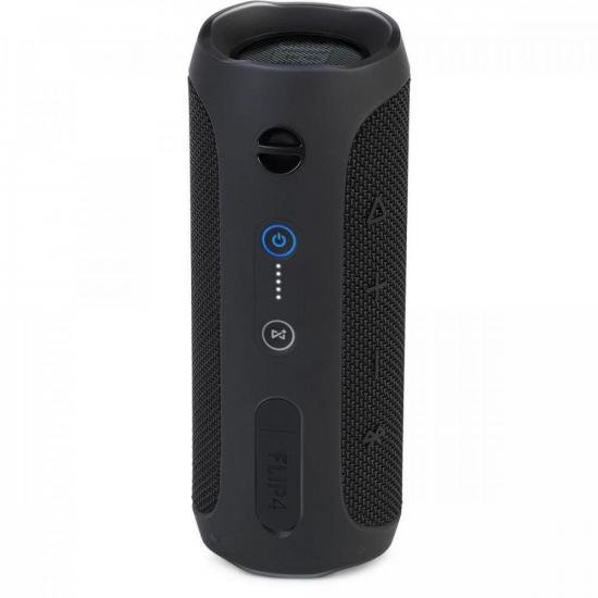 Caixa Multimídia Portátil Bluetooth FLIP 4 Preta JBL por 0,00 à vista no boleto/pix ou parcele em até 1x sem juros. Compre na loja Mundomax!
