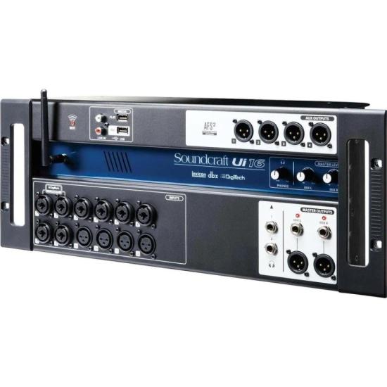 Mesa de Som Soundcraft Digital UI16 16 Canais Preta por 4.599,00 à vista no boleto/pix ou parcele em até 12x sem juros. Compre na loja Mundomax!