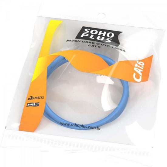 Patch Cord CAT.6 U/UTP CMX 2,5m T568A/B Azul Furukawa Sohoplus por 46,00 à vista no boleto/pix ou parcele em até 1x sem juros. Compre na loja Mundomax!