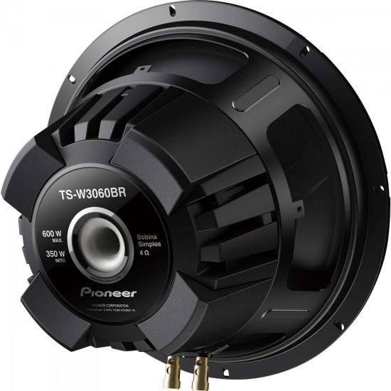 Alto Falante Subwoofer 12\" 350W RMS 4 Ohms TS-W3060BR PIONEER por 0,00 à vista no boleto/pix ou parcele em até 1x sem juros. Compre na loja Mundomax!