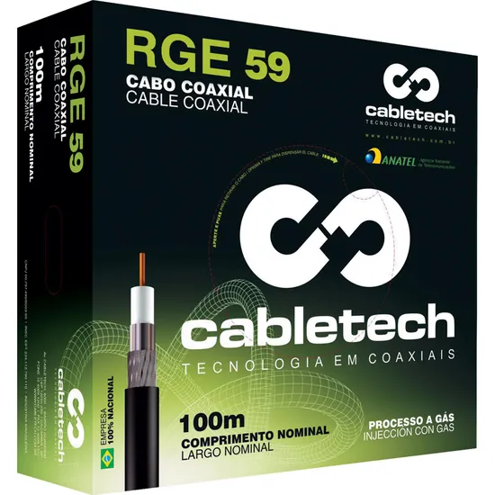 Cabo Coaxial STD59 40 BR IMP R CABLETECH (62159)