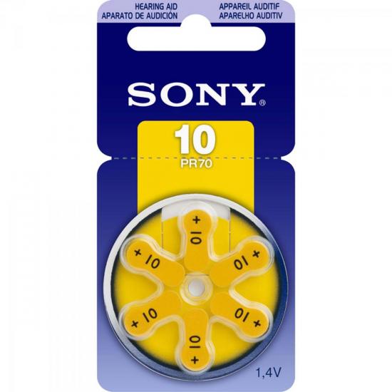 Pilha Auditiva 10 1,4V PR10 D6A SONY por 0,00 à vista no boleto/pix ou parcele em até 1x sem juros. Compre na loja Mundomax!