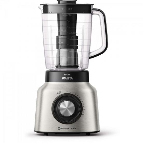 Liquidificador ProBlend Duravita Inox RI2137 220V PHILIPS WALITA por 0,00 à vista no boleto/pix ou parcele em até 1x sem juros. Compre na loja Mundomax!