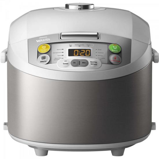 Multicooker Daily Collection RI3237/7 Branca/Cinza 220V PHILIPS WALITA por 0,00 à vista no boleto/pix ou parcele em até 1x sem juros. Compre na loja Mundomax!