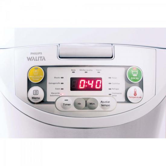 Multicooker Daily Collection RI3237/7 Branca/Cinza 220V PHILIPS WALITA por 0,00 à vista no boleto/pix ou parcele em até 1x sem juros. Compre na loja Mundomax!