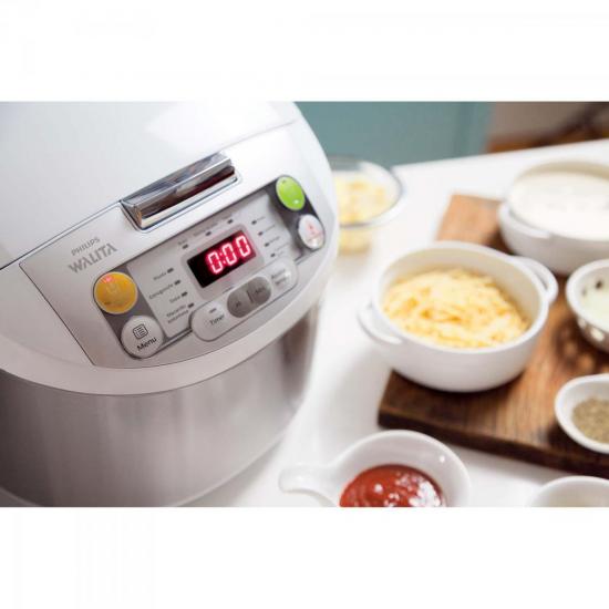 Multicooker Daily Collection RI3237/7 Branca/Cinza 220V PHILIPS WALITA por 0,00 à vista no boleto/pix ou parcele em até 1x sem juros. Compre na loja Mundomax!