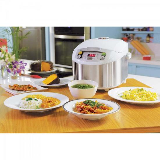 Multicooker Daily Collection RI3237/7 Branca/Cinza 220V PHILIPS WALITA por 0,00 à vista no boleto/pix ou parcele em até 1x sem juros. Compre na loja Mundomax!