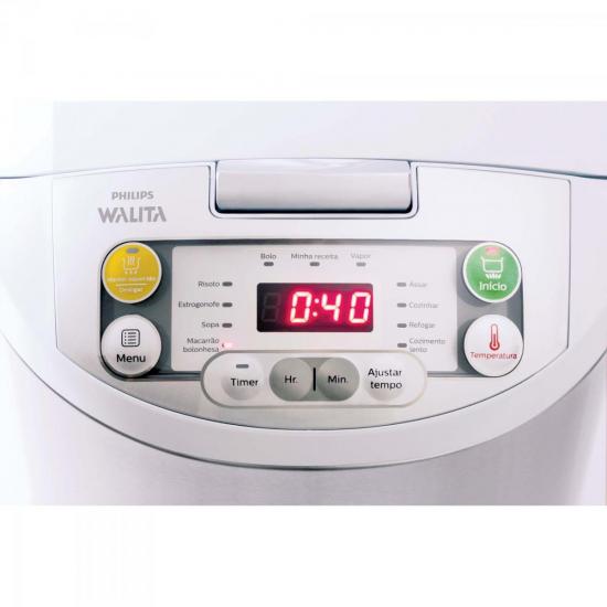 Multicooker Daily Collection RI3237/7 Branca/Cinza 127V PHILIPS WALITA por 0,00 à vista no boleto/pix ou parcele em até 1x sem juros. Compre na loja Mundomax!