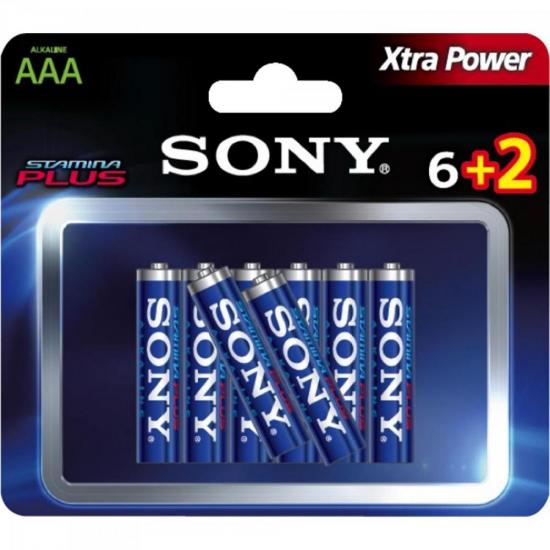 Pilha Alcalina AAA STAMINA PLUS AM4-B6X2D SONY por 0,00 à vista no boleto/pix ou parcele em até 1x sem juros. Compre na loja Mundomax!