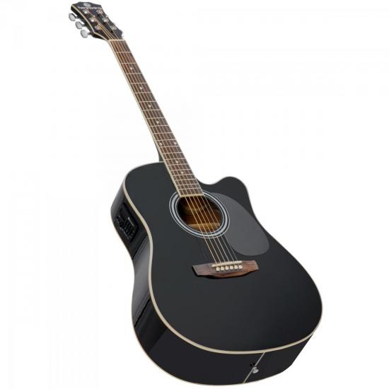 Violão Harmonics GE-30 Eletroacústico Aço Folk Preto por 925,00 à vista no boleto/pix ou parcele em até 10x sem juros. Compre na loja Mundomax!