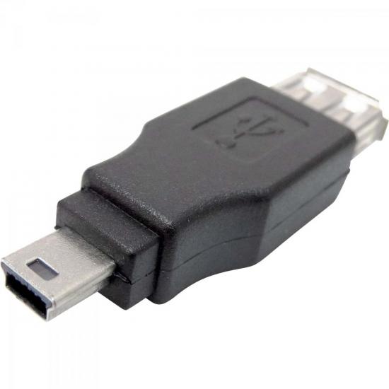 Adaptador USB A Fêmea x Mini USB Macho ADAP0022 Preto STORM (embalagem c/ 10 uni.) por 45,90 à vista no boleto/pix ou parcele em até 1x sem juros. Compre na loja Mundomax!