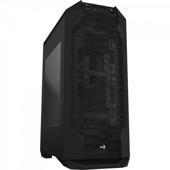 Gabinete Gamer Mid Tower LS-5200 EN58317 Preto AEROCOOL por 0,00 à vista no boleto/pix ou parcele em até 1x sem juros. Compre na loja Mundomax!
