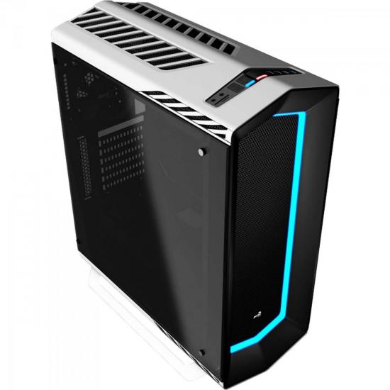 Gabinete Gamer Mid Tower Tempered Glass PROJECT 7 EN58362 Branco (62365)