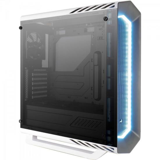 Gabinete Gamer Mid Tower Tempered Glass PROJECT 7 EN58362 Branco por 753,90 à vista no boleto/pix ou parcele em até 10x sem juros. Compre na loja Mundomax!