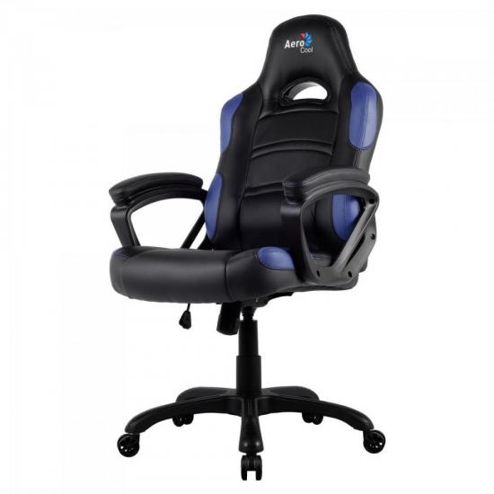 Cadeira Gamer Profissional AC80C EN54027 Preta/Azul AEROCOOL por 0,00 à vista no boleto/pix ou parcele em até 1x sem juros. Compre na loja Mundomax!