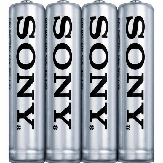 Pilha Zinco Carbono AAA ULTRA HEAVY DUTY R03-NUP4A/Z SONY por 5,90 à vista no boleto/pix ou parcele em até 1x sem juros. Compre na loja Mundomax!