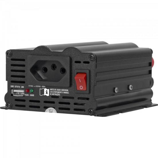 Inversor 150W 12VDC/127V Onda Modificada Cinza Escuro HAYONIK por 0,00 à vista no boleto/pix ou parcele em até 1x sem juros. Compre na loja Mundomax!