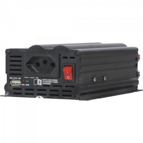 Inversor 500W 12VDC/127V Onda Modificada Cinza Escuro HAYONIK por 0,00 à vista no boleto/pix ou parcele em até 1x sem juros. Compre na loja Mundomax!