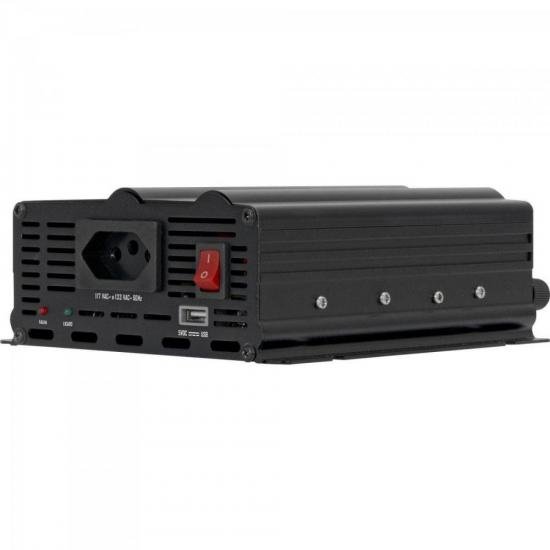 Inversor 800W 12VDC/127V Onda Modificada Cinza Escuro HAYONIK por 0,00 à vista no boleto/pix ou parcele em até 1x sem juros. Compre na loja Mundomax!