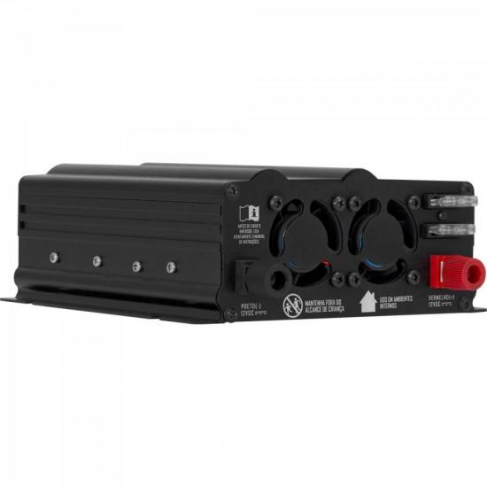 Inversor de Onda Modificada 800W 12VDC/220V Cinza Escuro HAYONIK por 0,00 à vista no boleto/pix ou parcele em até 1x sem juros. Compre na loja Mundomax!