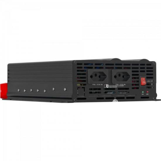 Inversor 2000W 12VDC/127V Onda Modificada Cinza Escuro HAYONIK por 0,00 à vista no boleto/pix ou parcele em até 1x sem juros. Compre na loja Mundomax!