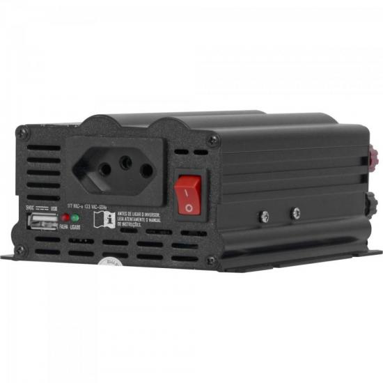 Inversor 300W 24VDC/127V Onda Modificada Cinza Escuro HAYONIK por 0,00 à vista no boleto/pix ou parcele em até 1x sem juros. Compre na loja Mundomax!