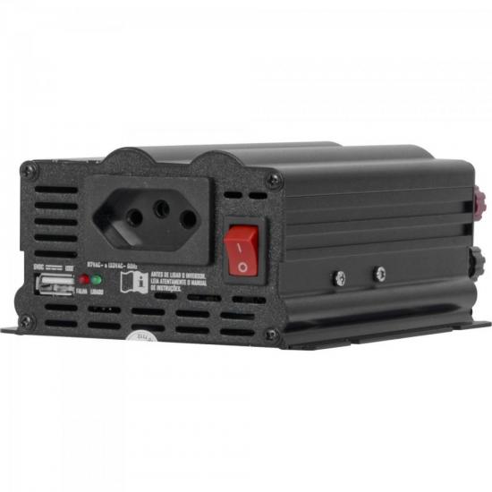 Inversor de Onda Modificada 500W 24VDC/127V Cinza Escuro HAYONIK por 0,00 à vista no boleto/pix ou parcele em até 1x sem juros. Compre na loja Mundomax!