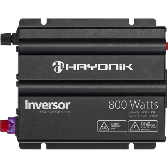 Inversor de Onda Modificada 800W 24VDC/127V Cinza Escuro Off Grid Hayoni por 736,90 à vista no boleto/pix ou parcele em até 10x sem juros. Compre na loja Mundomax!