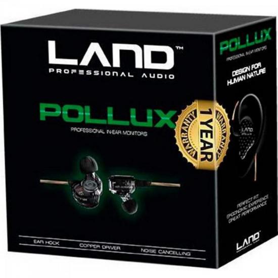 Fone de Ouvido Profissional Intra Auricular POLLUX ULTRA DRIVE Preto por 0,00 à vista no boleto/pix ou parcele em até 1x sem juros. Compre na loja Mundomax!