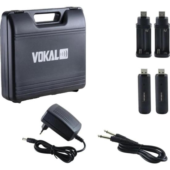 Microfone Sem Fio Duplo VLR502 Plus Vokal por 1.199,99 à vista no boleto/pix ou parcele em até 12x sem juros. Compre na loja Mundomax!