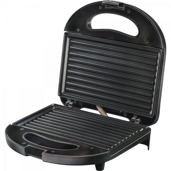 Sanduicheira e Grill em Aço Inox 220V SI02 Preta/Prata AGRATTO por 0,00 à vista no boleto/pix ou parcele em até 1x sem juros. Compre na loja Mundomax!