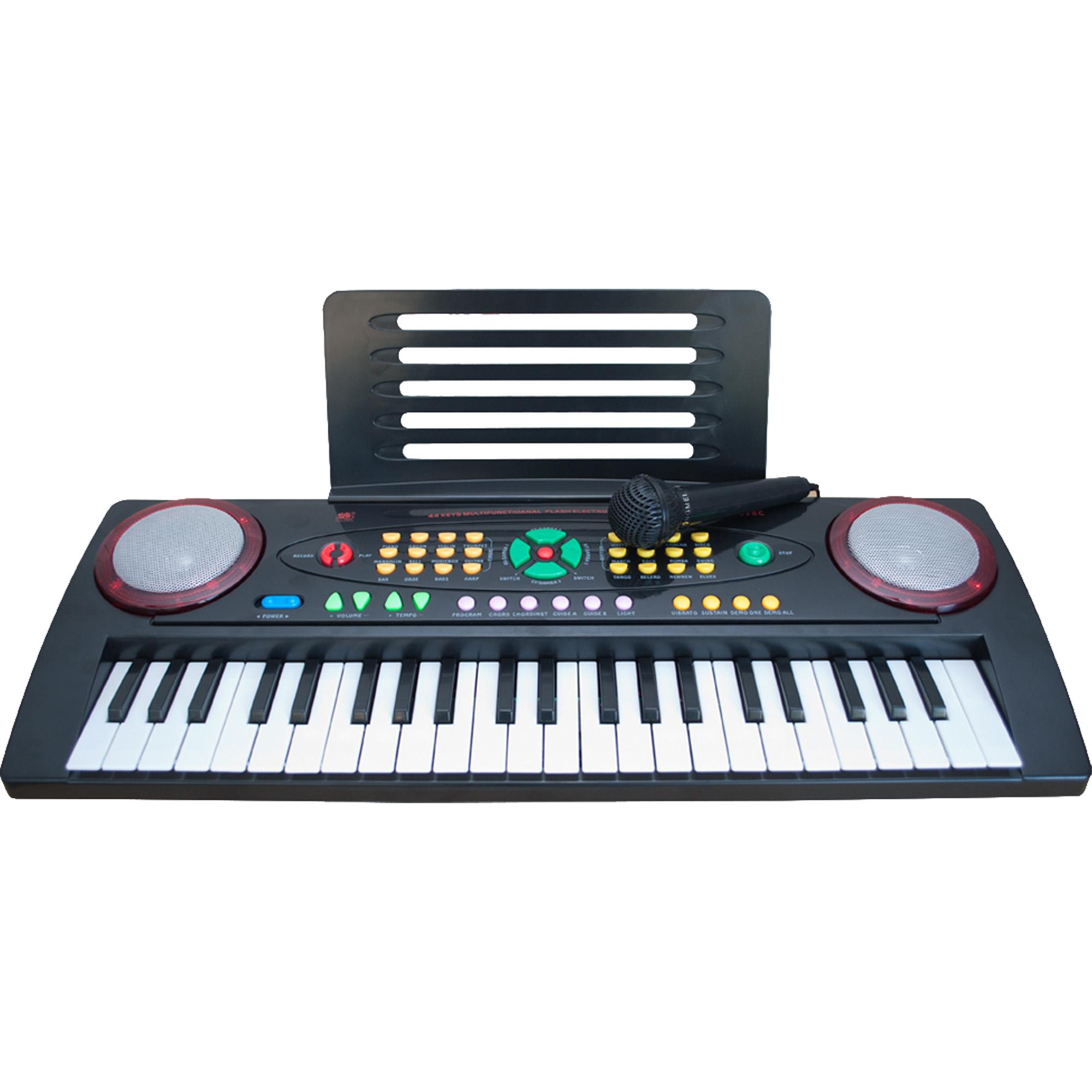 TECLADO MUSICAL INFANTIL CASIOTONE PRETO E BRANCO SA-51H2