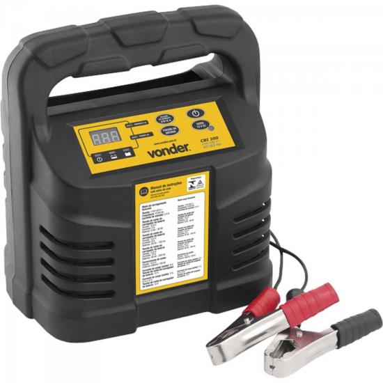 Carregador Inteligente de Bateria 127V CIB200 Preto VONDER por 0,00 à vista no boleto/pix ou parcele em até 1x sem juros. Compre na loja Mundomax!
