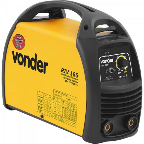 Retificador/Inversor Para Solda Elétrica Bivolt RIV166 Amarelo VONDER por 0,00 à vista no boleto/pix ou parcele em até 1x sem juros. Compre na loja Mundomax!