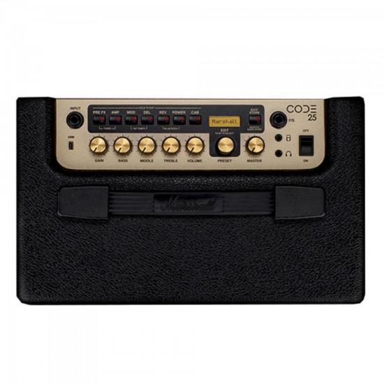 Cubo para Guitarra 25W CODE 25 Preto MARSHALL por 3.324,00 à vista no boleto/pix ou parcele em até 12x sem juros. Compre na loja Mundomax!