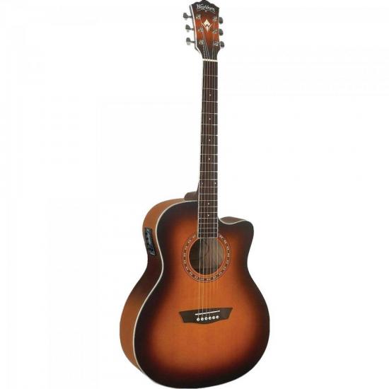 Violão WASHBURN Eletroacústico Grand Auditorium Aço WG7SCEATB Tobacco Sunburst por 0,00 à vista no boleto/pix ou parcele em até 1x sem juros. Compre na loja Mundomax!