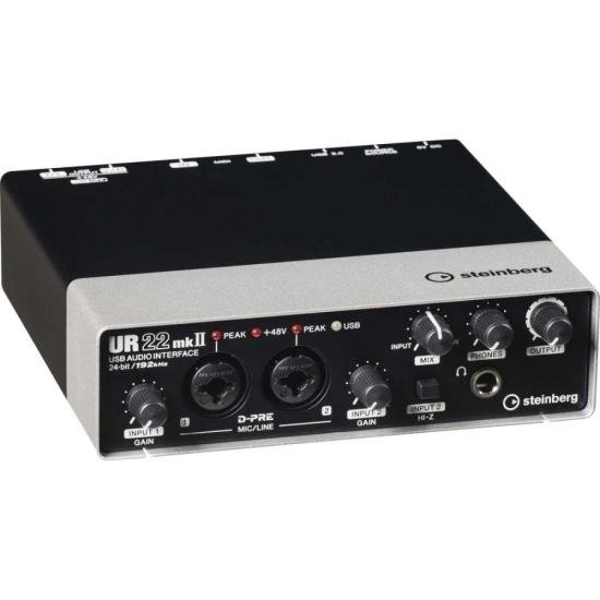 Kit de Recording Pack Steinberg UR22 MKII Preto por 2.172,99 à vista no boleto/pix ou parcele em até 12x sem juros. Compre na loja Mundomax!