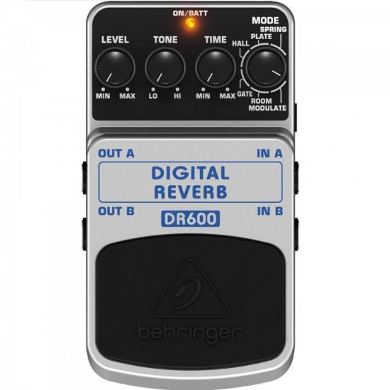 Pedal Digital para Guitarra REVERB DR600 Prata BEHRINGER (62622)