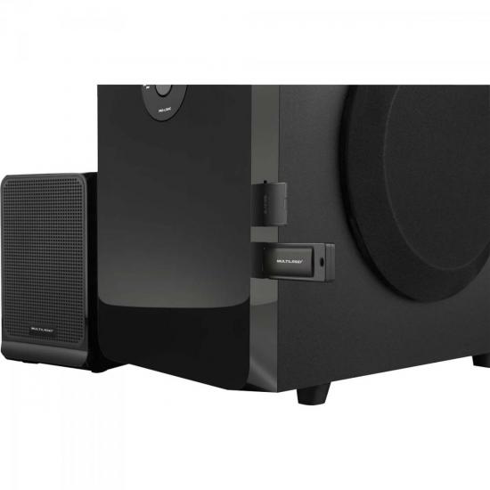 Home Theater 80W USB/SD/AUX SP177 Preto MULTILASER por 0,00 à vista no boleto/pix ou parcele em até 1x sem juros. Compre na loja Mundomax!