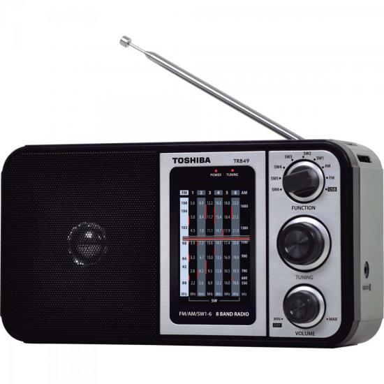 Rádio Portátil FM/AM/USB MP3 TR849 Preto SEMP TOSHIBA (62660)