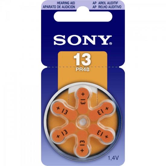 Pilha Auditiva 13 1,4V PR13 D6A SONY por 0,00 à vista no boleto/pix ou parcele em até 1x sem juros. Compre na loja Mundomax!