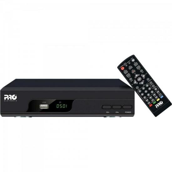Conversor Digital Full HD PRODT-1200 Preto PROELETRONIC por 0,00 à vista no boleto/pix ou parcele em até 1x sem juros. Compre na loja Mundomax!