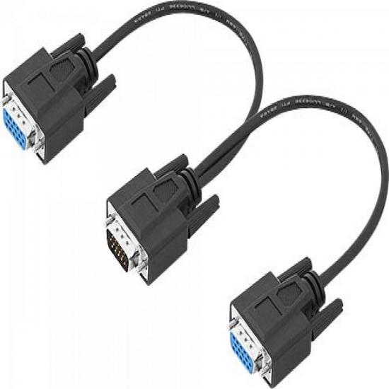 Cabo de Vídeo VGA (Macho) x 2x VGA (Fêmea) 30cm CB0264 RONTEK por 0,00 à vista no boleto/pix ou parcele em até 1x sem juros. Compre na loja Mundomax!