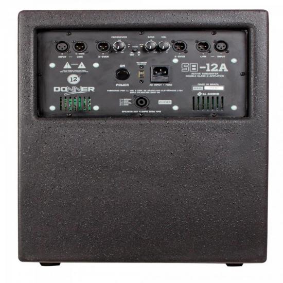 Caixa Subwoofer Ativo Donner SB12A Preto LL AUDIO por 0,00 à vista no boleto/pix ou parcele em até 1x sem juros. Compre na loja Mundomax!