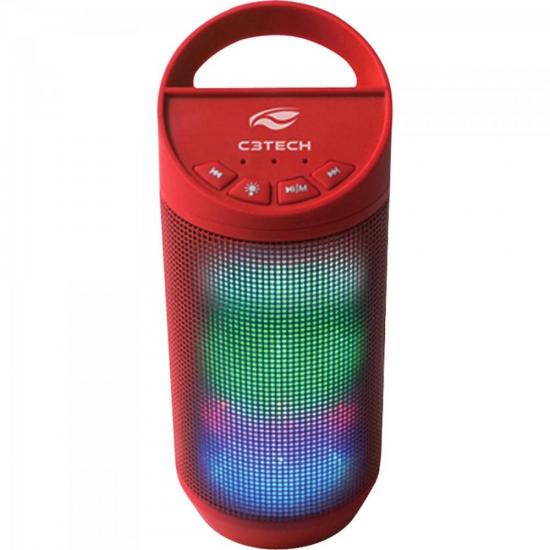 Caixa Multimídia 8W RMS Bluetooth SP-B50 Vermelha C3TECH por 0,00 à vista no boleto/pix ou parcele em até 1x sem juros. Compre na loja Mundomax!