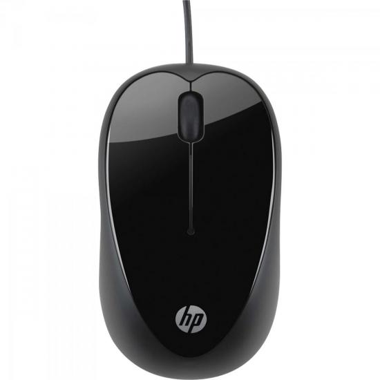 Mouse USB 1600 DPI X1000 Preto HP por 0,00 à vista no boleto/pix ou parcele em até 1x sem juros. Compre na loja Mundomax!