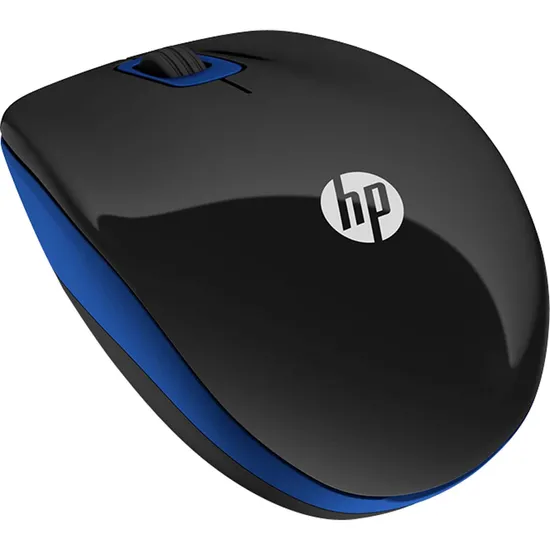 Mouse sem Fio USB 1200 DPI Z3600 Preto/Azul HP (62806)
