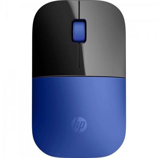 Mouse sem Fio USB 1200 DPI Z3700 Preto/Azul HP por 0,00 à vista no boleto/pix ou parcele em até 1x sem juros. Compre na loja Mundomax!