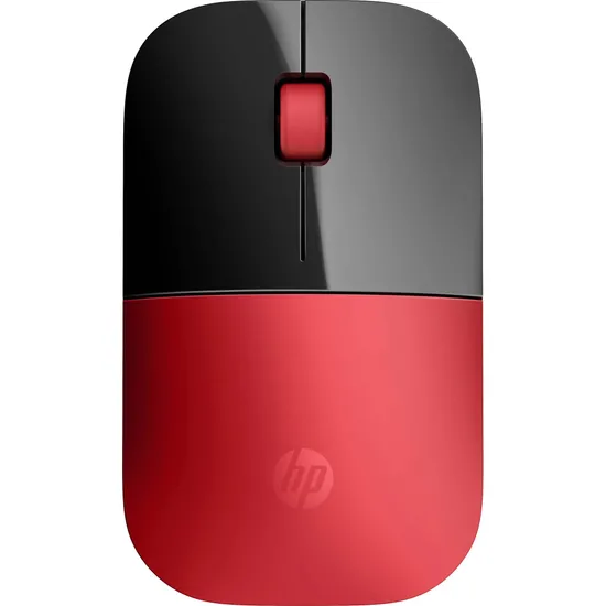 Mouse sem Fio USB 1200 DPI Z3700 Preto/Vermelho HP (62808)