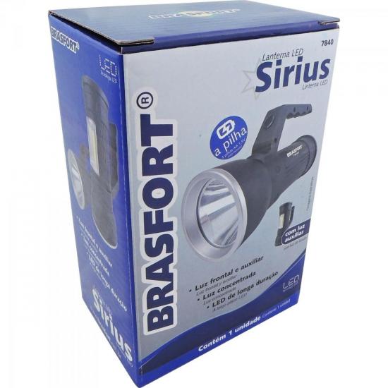 Luminária LED SIRIUS Preta BRASFORT por 0,00 à vista no boleto/pix ou parcele em até 1x sem juros. Compre na loja Mundomax!